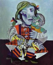 Haga click para ver la imagen ampliada maya picasso's daughter with a doll.jpg